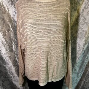 Pure Jill Elegant Cream Sweater - Crew Neck